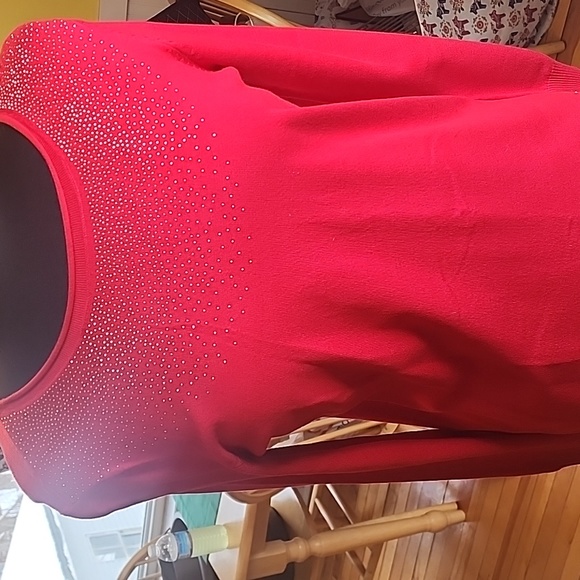 Women's Calvin Klein red tunic size medium NWT - Picture 2 of 9